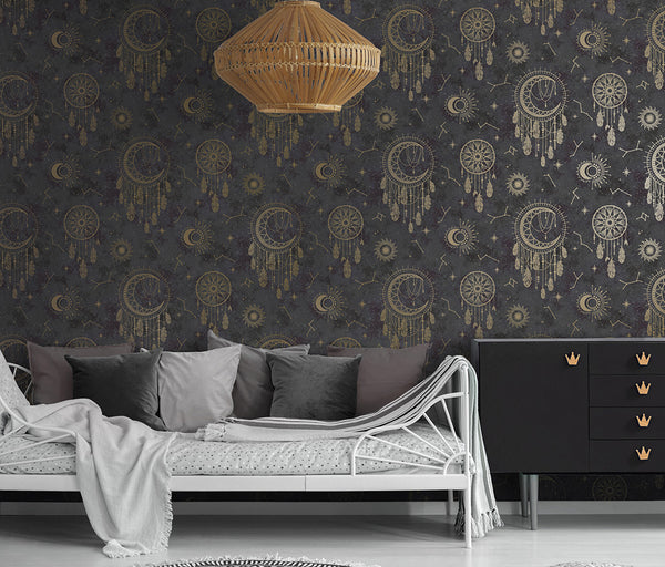 Holden Decor Dreamcatcher Children Room Metallic Wallpaper