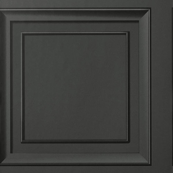Fine Decor Square Panel Raven Wallpaper Black