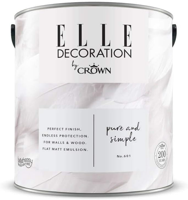 ELLE Decoration Flat MATT Emulsion Paint 2.5L - Pure Simple