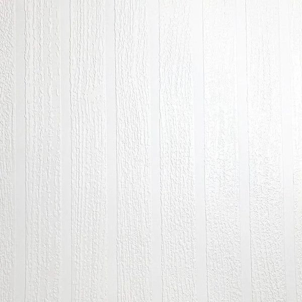 Belgravia White - Bevelled Wood Paintable Wallpaper