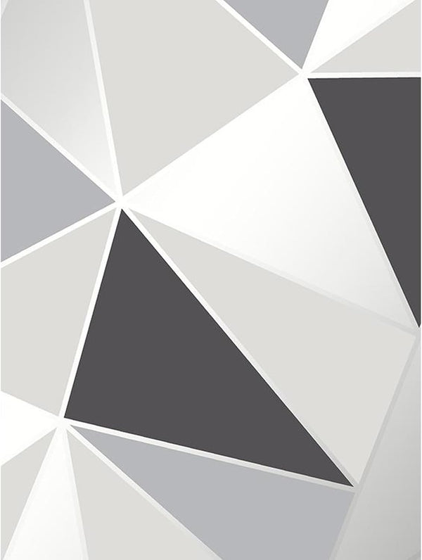 Fine Decor Apex Geo Sidewall Black/White Wallpaper
