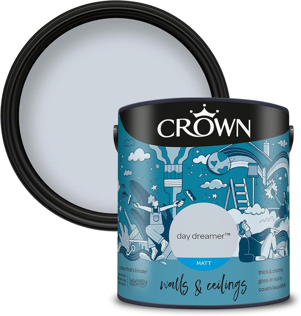 Crown Matt Emulsion Wall and Ceiling Paint 2.5L - Day Dreamer
