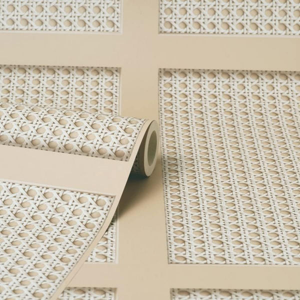Fine Decor Cane Panel Rattan Mesh Wallpaper