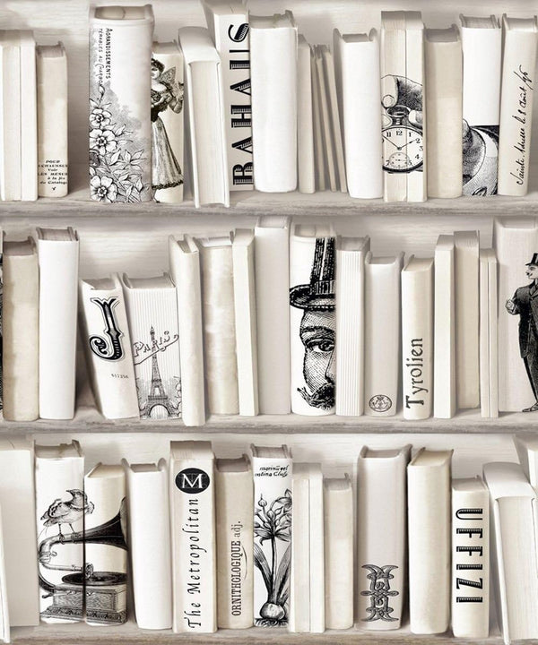 Muriva Novelties Library Encyclopaedias Wallpaper