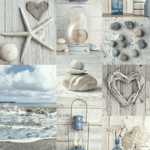 Arthouse Maritime Collage Wallpaper