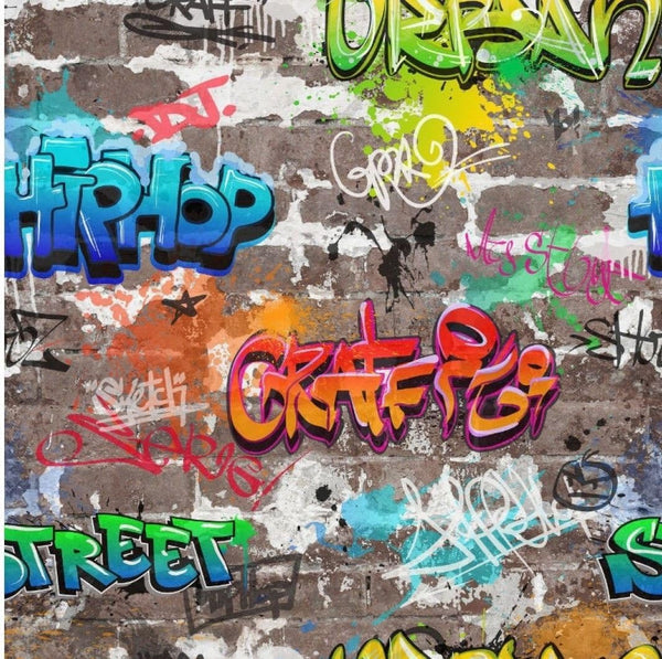 Fine Decor Novelty Graffiti Wllpaper