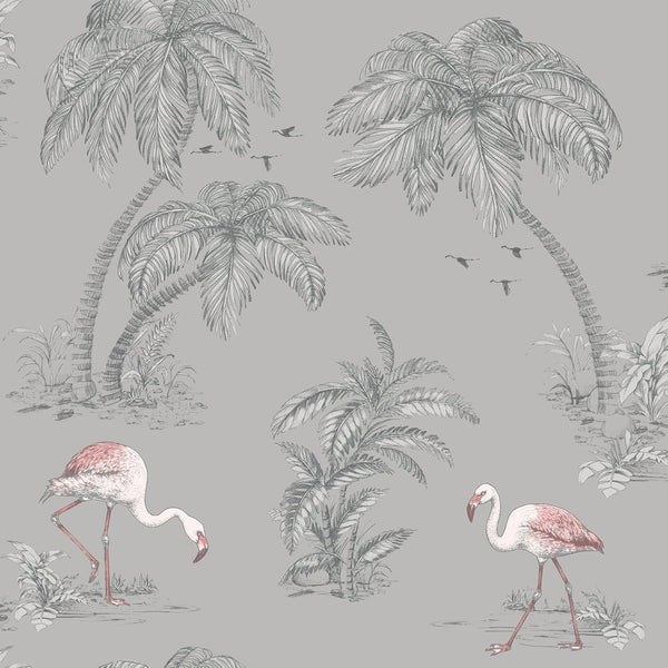 Holden Decor Flamingo Lake Wallpaper