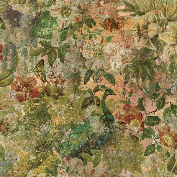 Holden Decor Vintage Peacock Wallpaper
