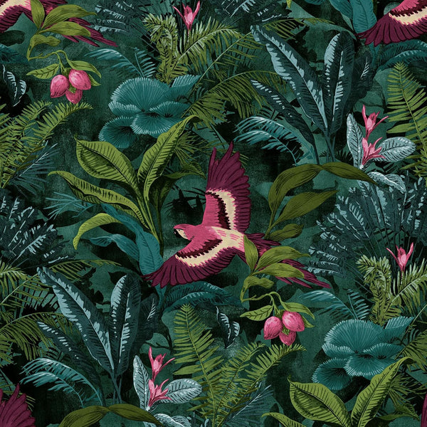 Rasch Tropical Rainforest / Birds Wallpaper