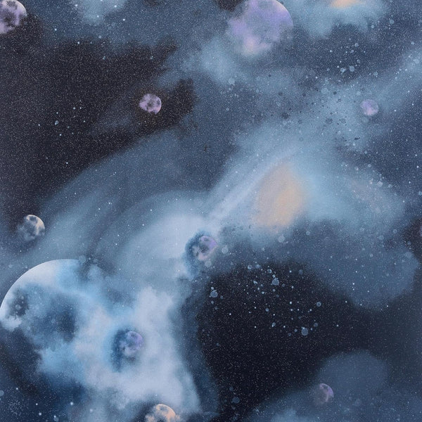Arthouse Out of This World Navy Wallpaper