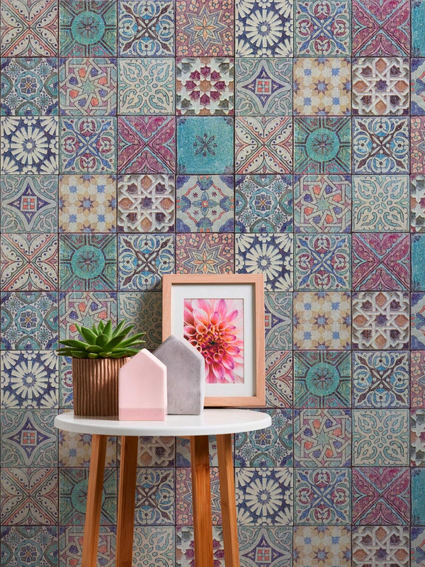 AS Creation Bude Moroccan Tile Wallpaper