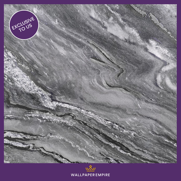 Zed Decor Marble Slab Self Adhesive Black Vinyl 1m x 1.2m HDM007