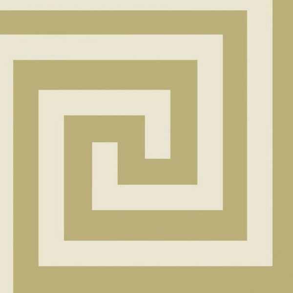 Sample Debona Athena Champagne Glitter Greek Keys Gold Wallpaper