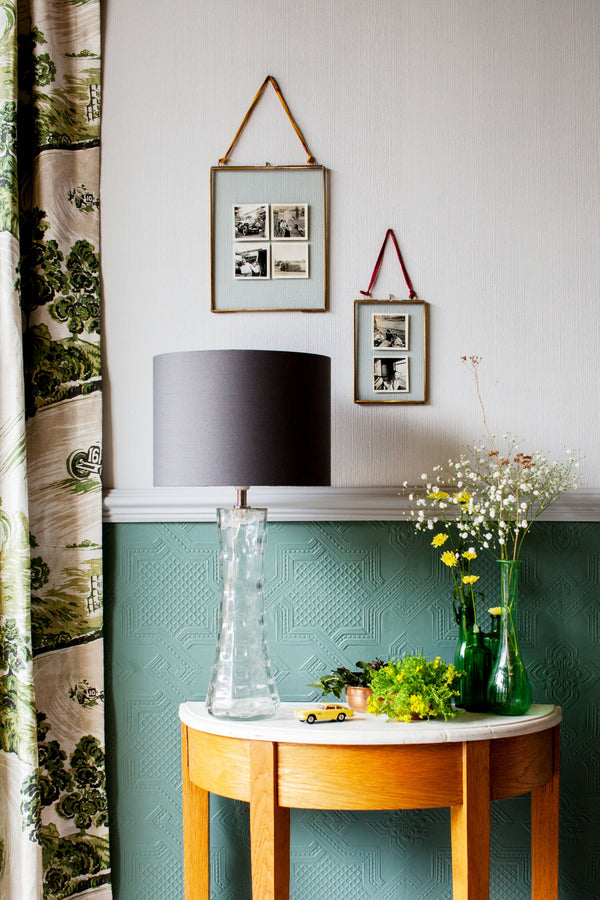 Anaglypta Seymour Geometric Floral Paintable Wallpaper