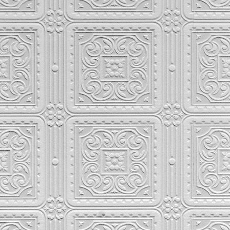 Anaglypta  Turner Tile White Wallpaper