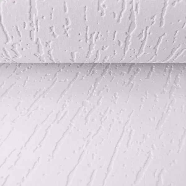 AS Creation Pitted Bark White Paintable Wallpaper