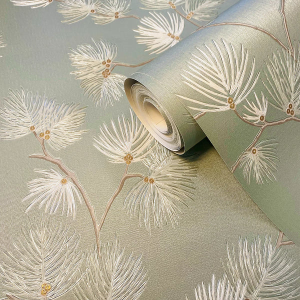Belgravia Décor Valentino Pine Wallpaper