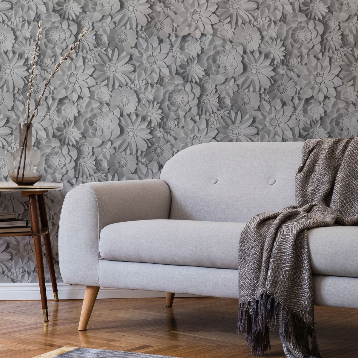 Fine Decor Dimensions 3D Floral Wallpaper – Wallpaper Empire
