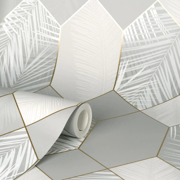 Fine Decor Miami Geo Metallic Wallpaper