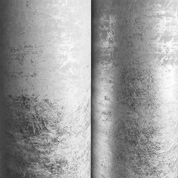 Muriva Silver & Grey Stripe Metallic Wallpaper