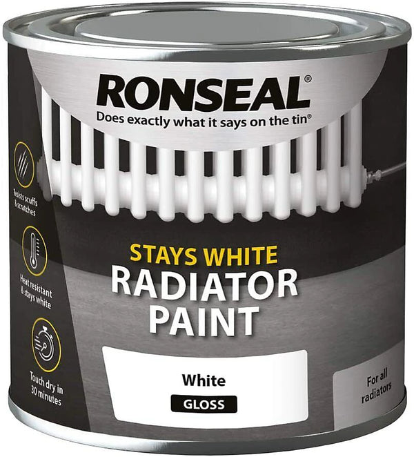 Ronseal One Coat Radiator Gloss Paint 750ml