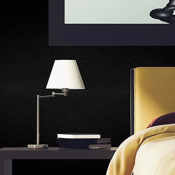 Sample Zed Decor Fablon 1m x 1.2m Self Adhesive Black Vinyl Wallpaper P3001