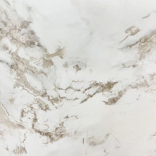 Zed Decor Fablon Marble Effect Vinyl Self Adhesive White/Grey Wallpaper 1.2m x 1m HDM010