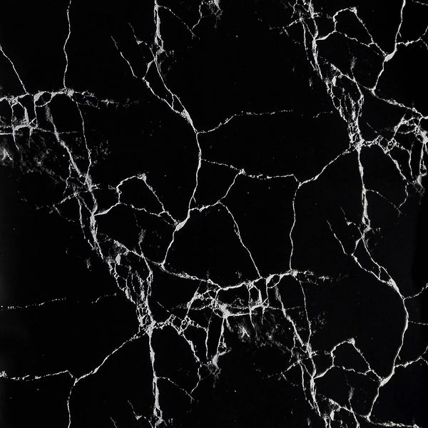 Zed Decor Self Adhesive Black Carrara Wallpaper 45cm x 300cm M2325