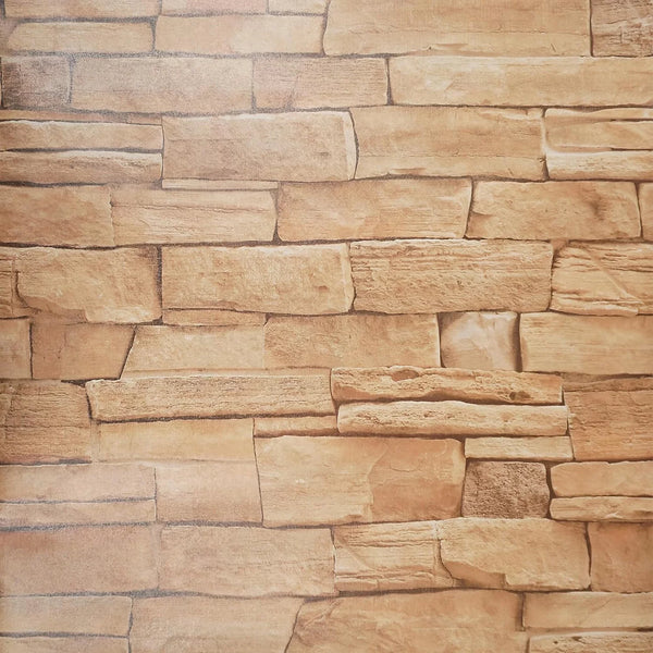 Zed Decor 45cm x 300cm Self Adhesive Vinyl Wallpaper Natural Cornish Stone B1091